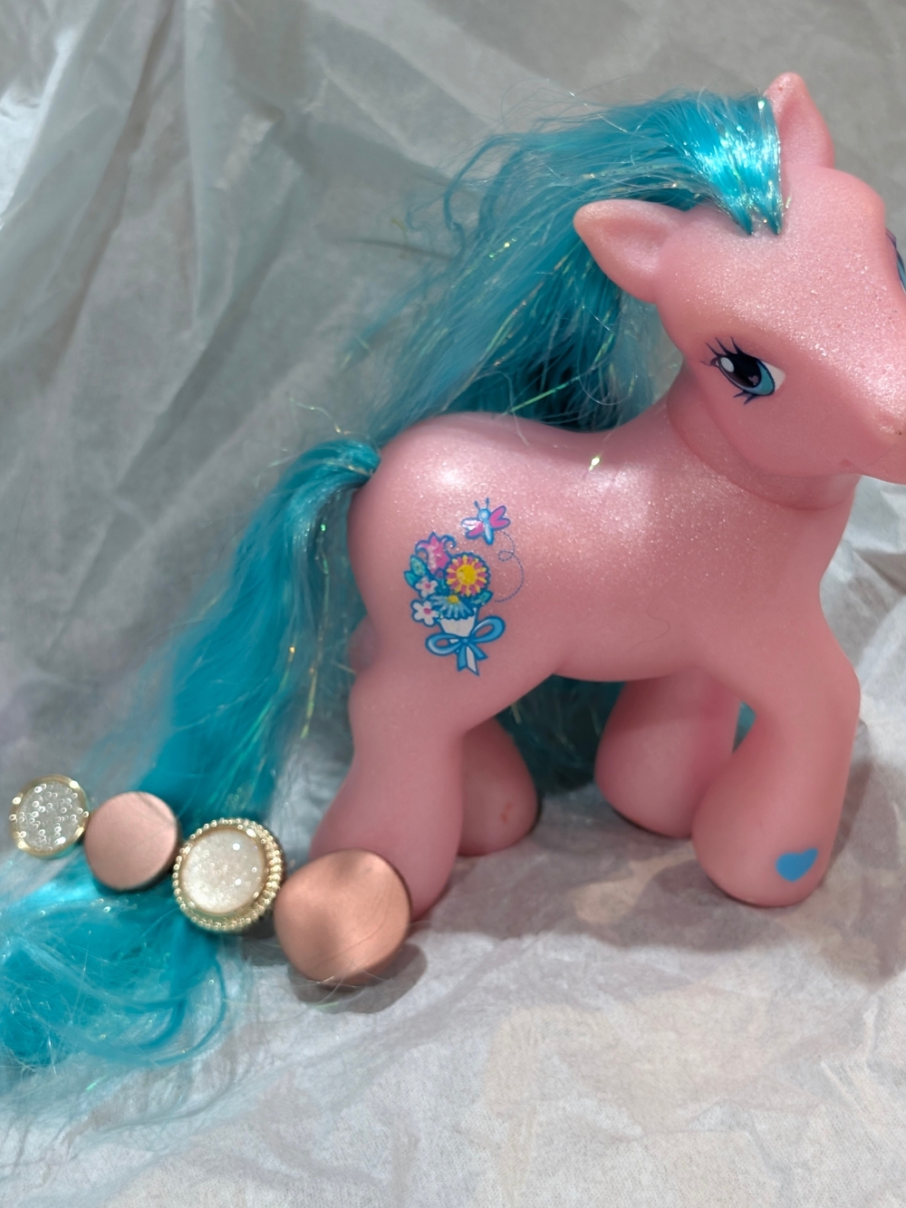 My Little Pony G3 Bunches-O-Fun 2005 Perfectly Pony - Glitter Body, Tinsel Hair